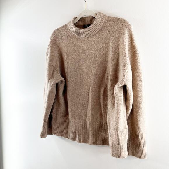 Rails Miranda Cashmere Silk Blend Long Sleeve Pullover Sweater Oatmeal XS - Picture 5 of 9